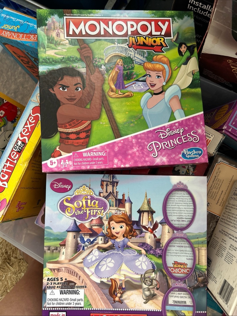 Monopoly Disney Princess- Hatchimals Shopkins Collectible Girls Multiplayer Game